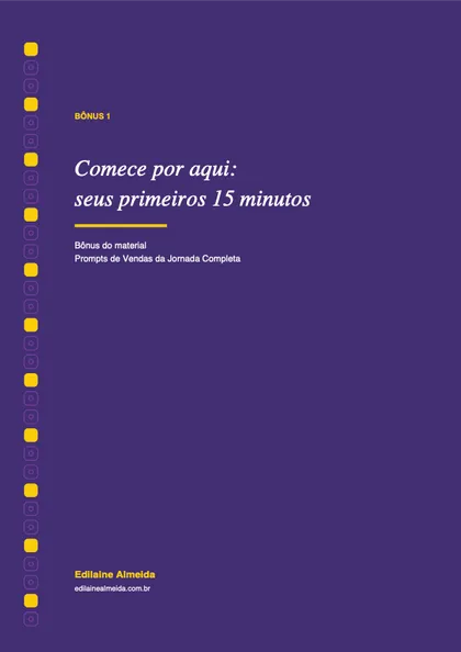 Capa do bônus Guia Comece em 15 Minutos